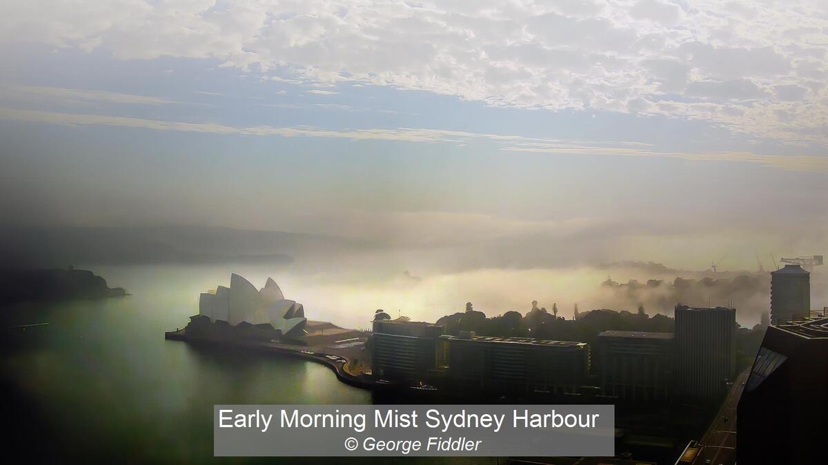 Early Morning Mist Sydney Harbour